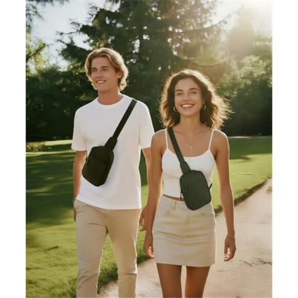 Small Sling Bag for Women and Men Crossbody Bags Trendy Fanny Packs - Picture 3 of 6